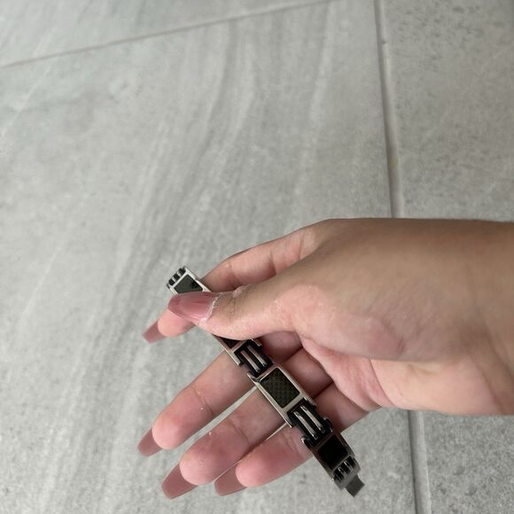 The Danbury Mint Mens Bracelet 8" Fashion Jewelry Titanium With Original Jewelry - Picture 6 of 11